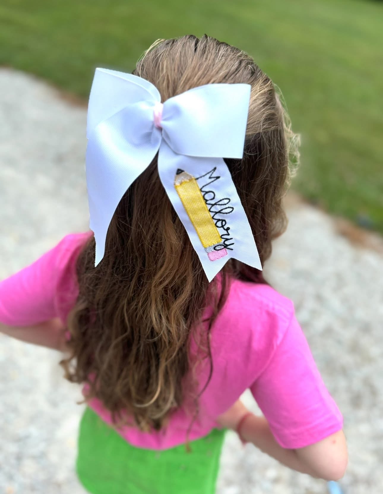 Custom Back To School Hair Bows