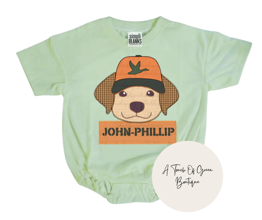 Duck Hunting Puppy Name Tee