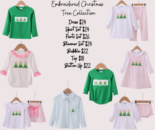 Embroidered Christmas Tree Collection