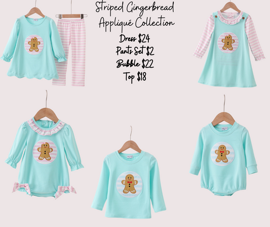 Striped Gingerbread Appliqué Collection