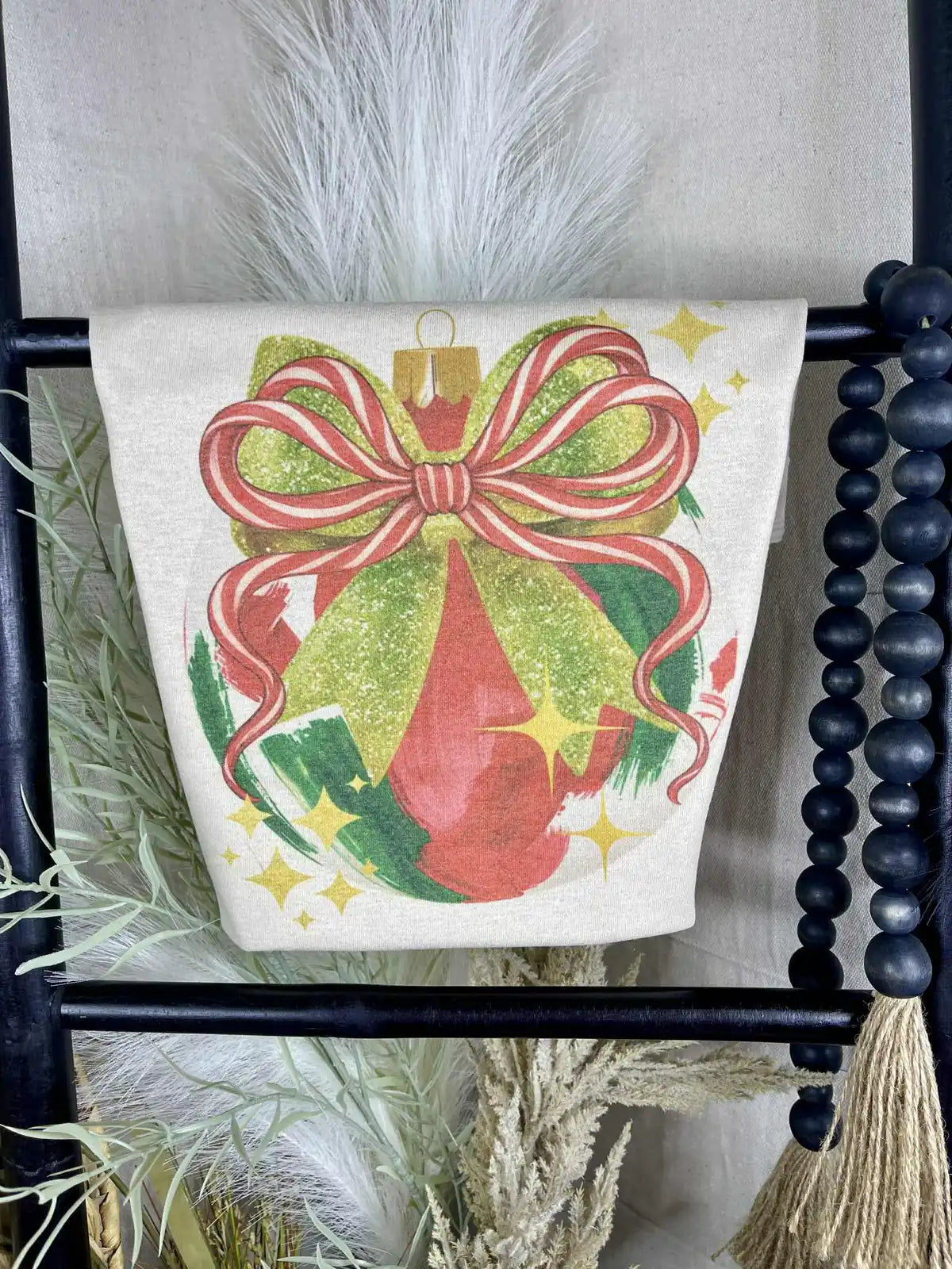 Ornament with bow (Gildan Tee)-SALE