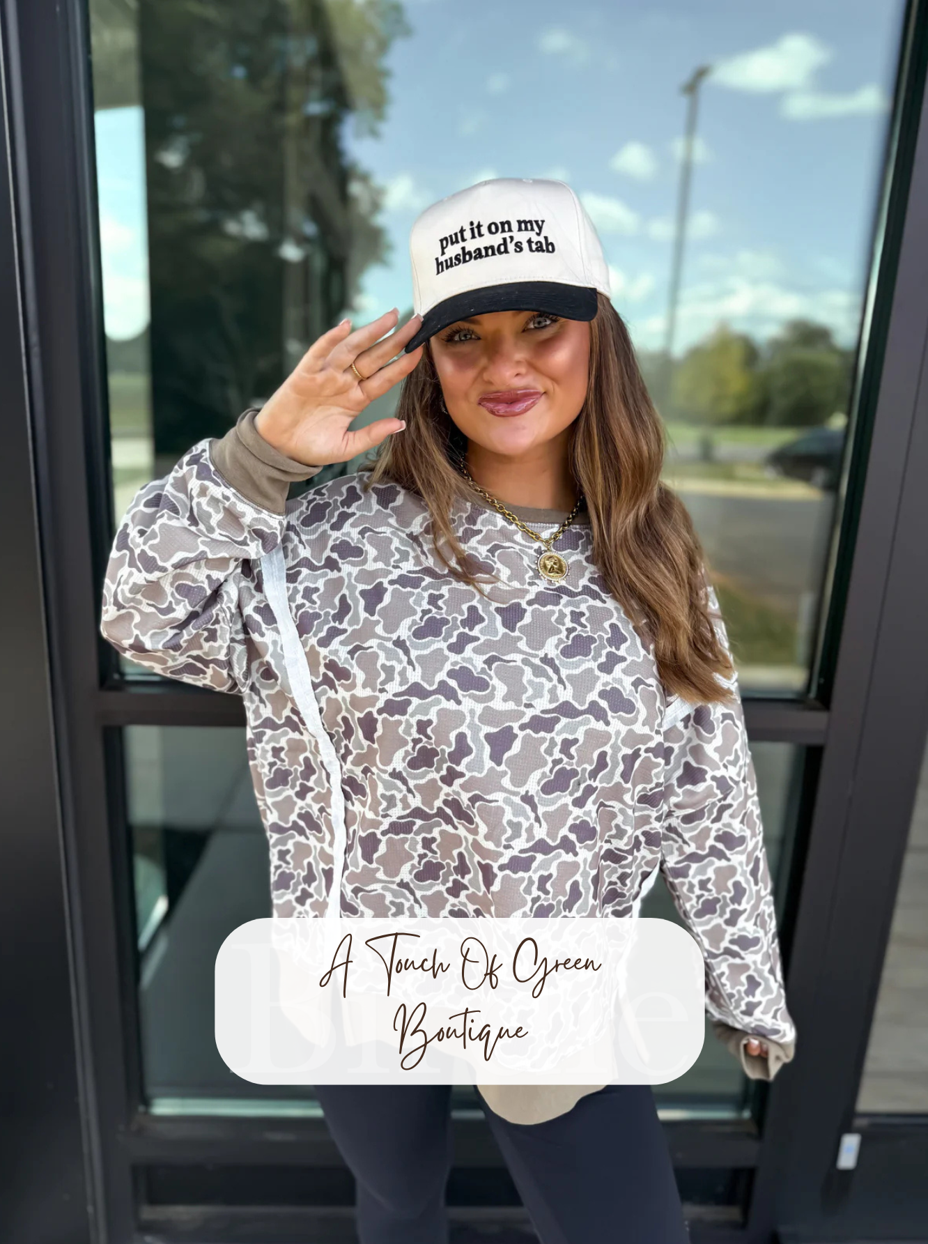 PREORDER Double Front Slit Pullover- Duck Camo