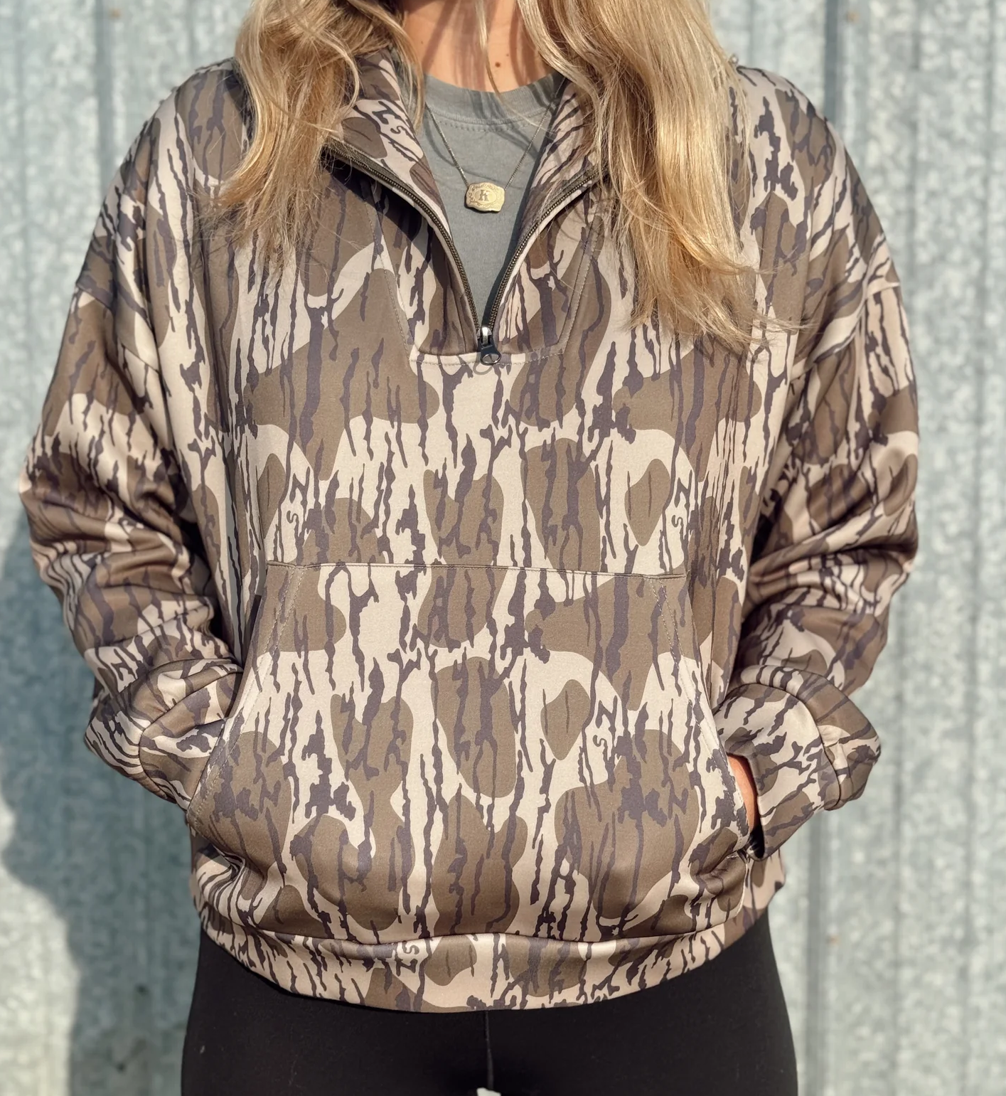 Bottomland Camo Quarter Zip PRE-ORDER