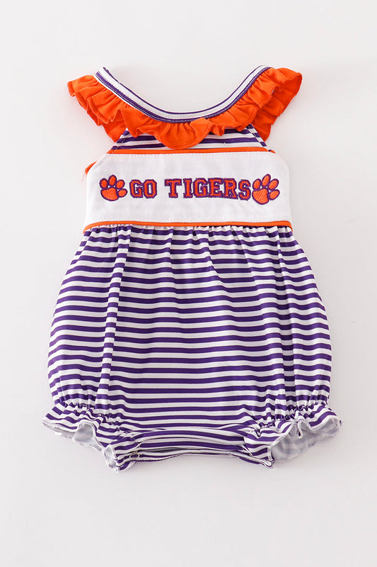 Girls Embroidered Go Tigers Bubble