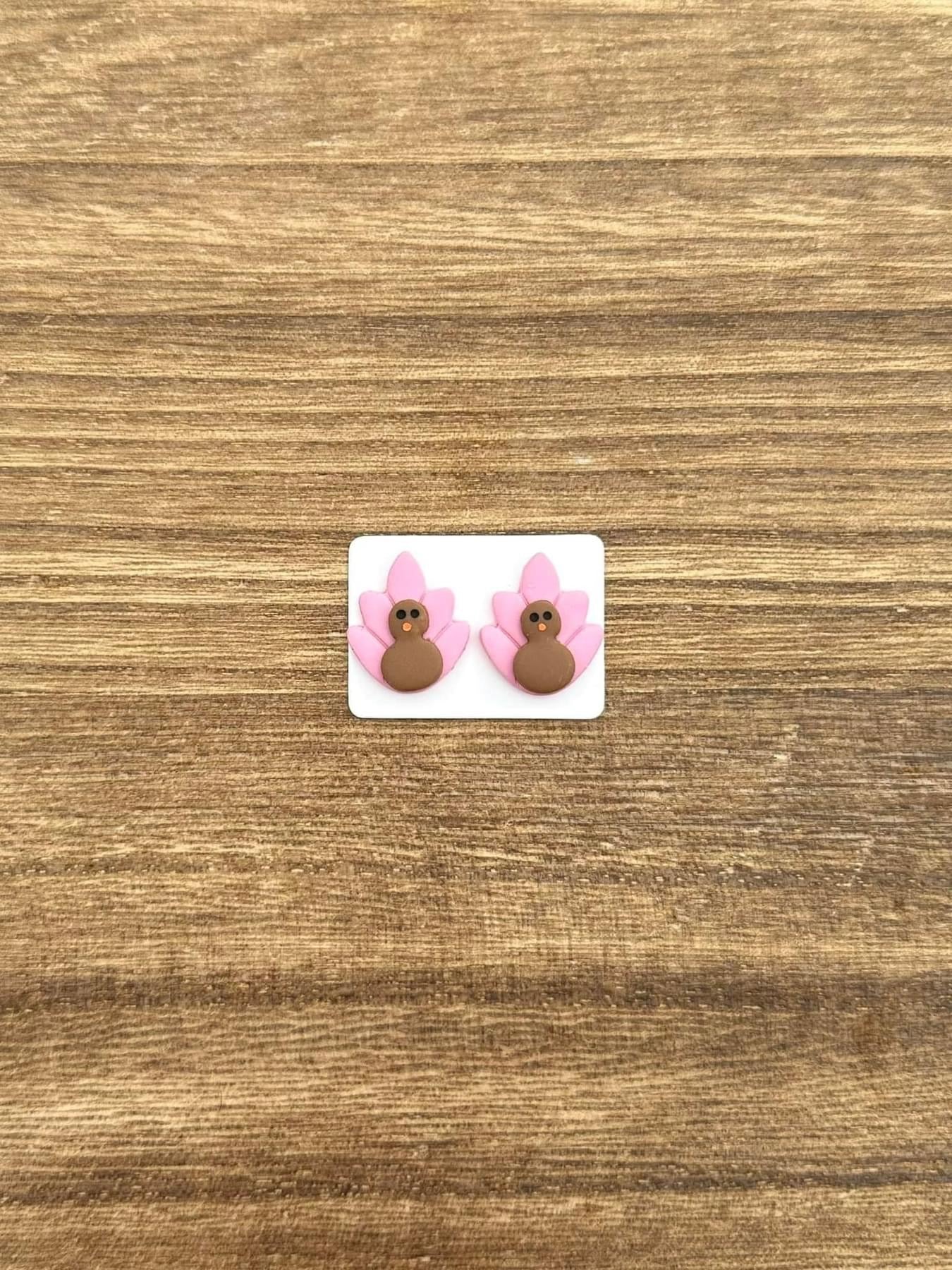 Turkey Clay Stud Earrings