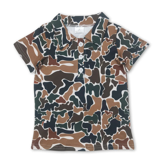 Boys Duck Camo Polo