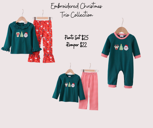 Embroidered Christmas Trio Collection