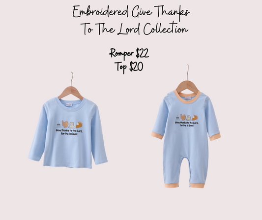 Embroidered Give Thanks To The Lord Collection