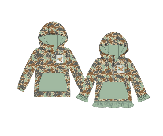 Embroidered Camouflage Duck Hoodies