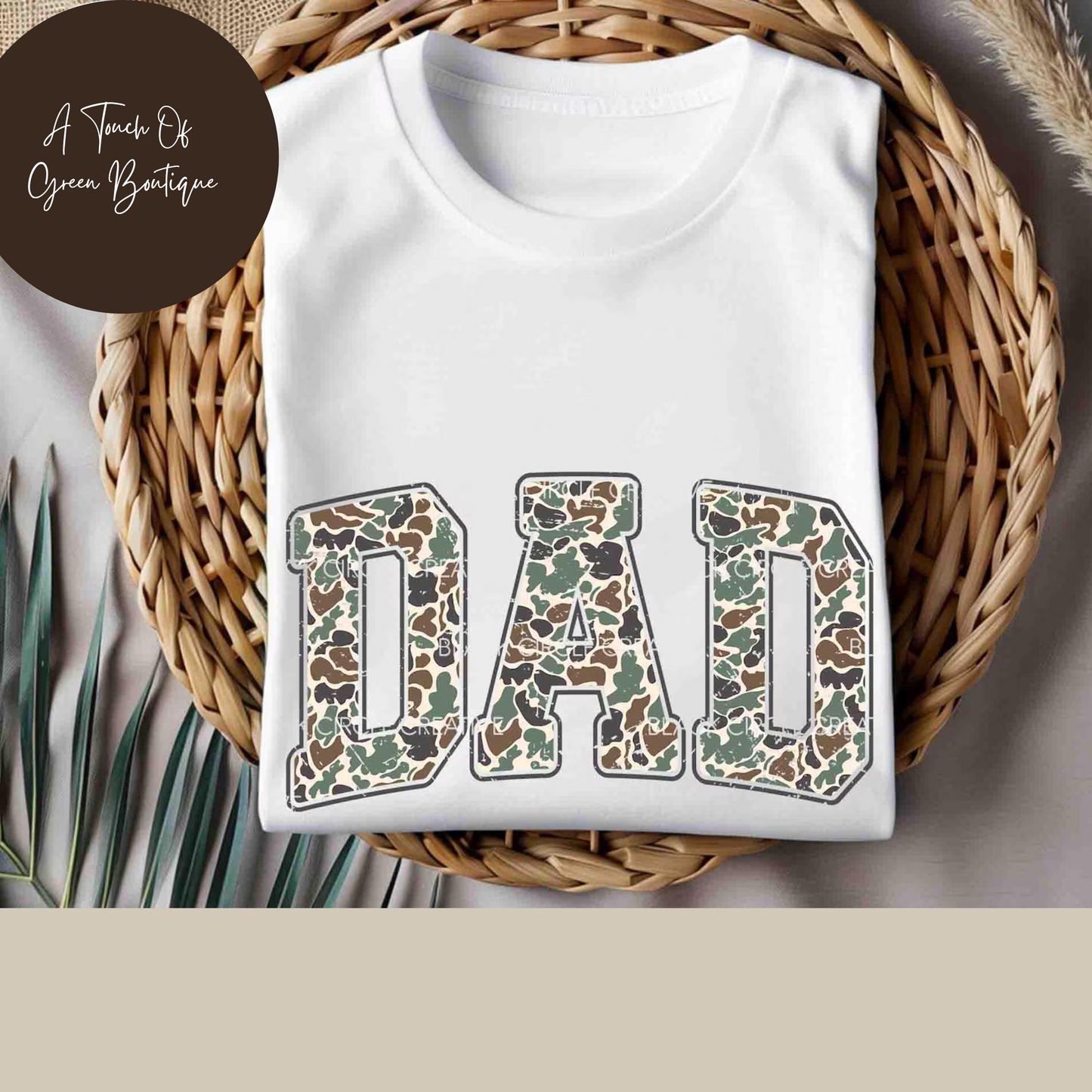 Retro Camo Dad T-shirt