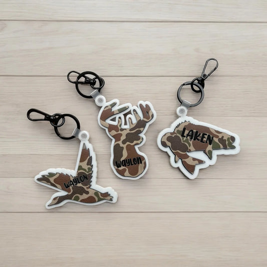 Personalized Camo Keychains