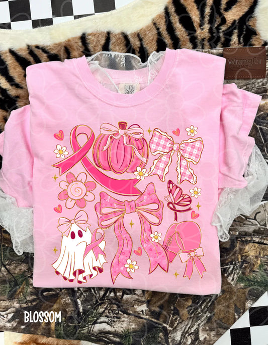 Halloween Breast Cancer Awareness Tee