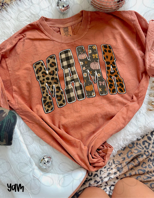Fall Mama T-shirt-Adults