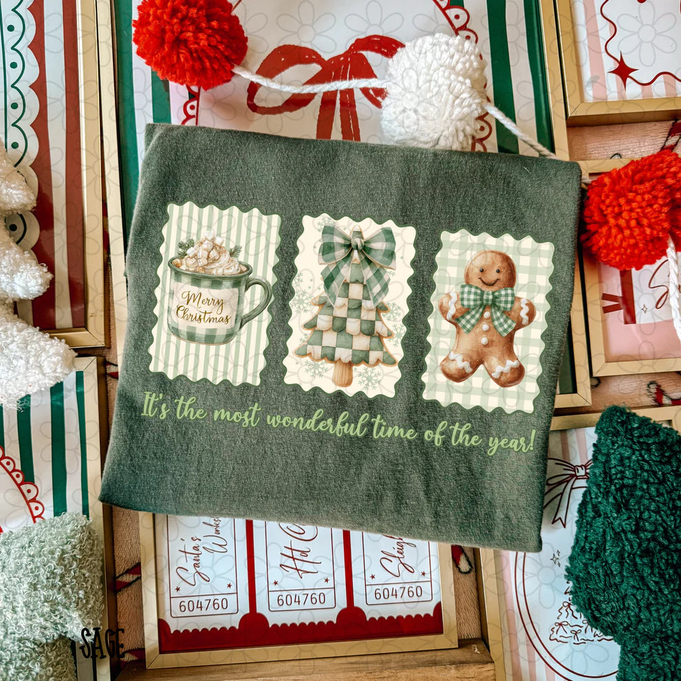 Green It's The Most Wonderful Time Of The Year Tee- Kids & Adults