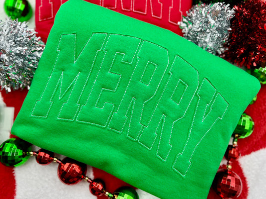 Merry Raggy - Green Fabric Tee/Crewneck