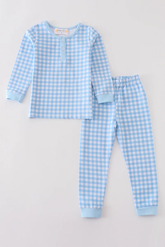 Boys Plaid Pajama Set