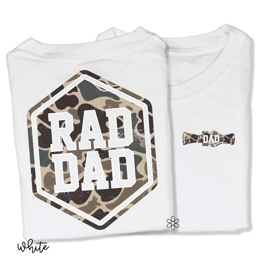 Camo Duck Hunting Rad Dad T-Shirt