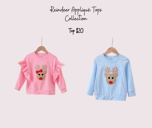 Reindeer Appliqué Top Collection