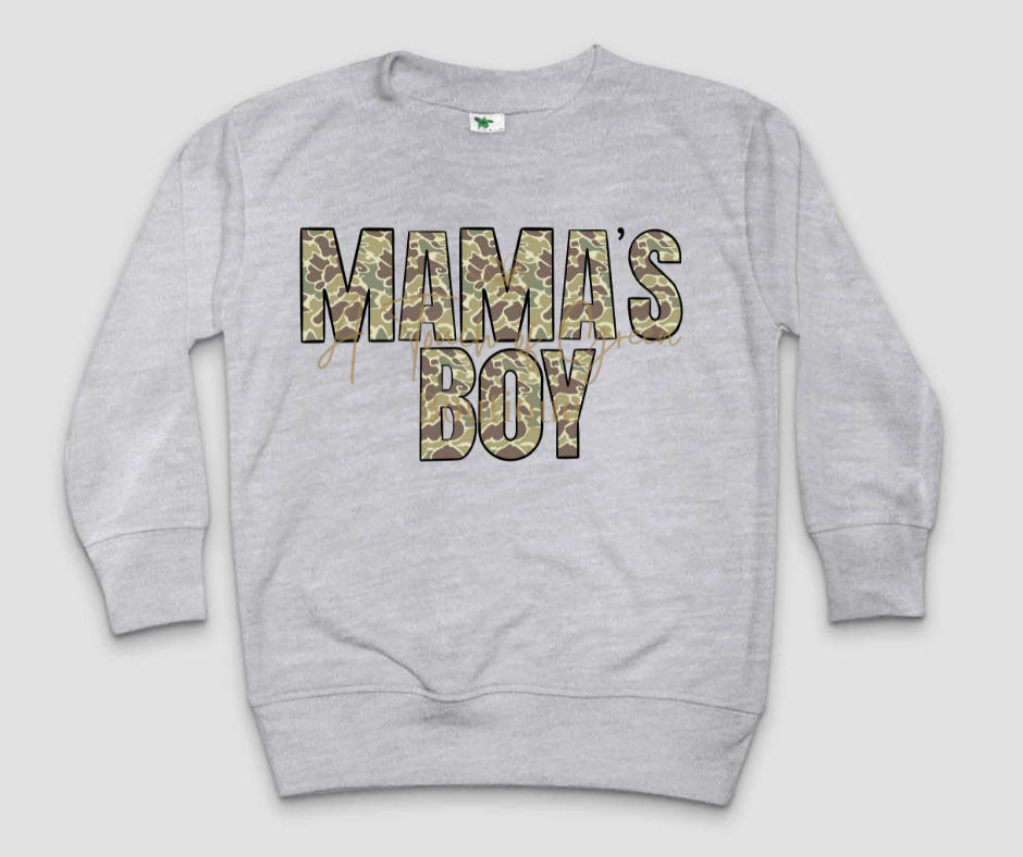 Old School Camo Mama's Boy Sweatshirt