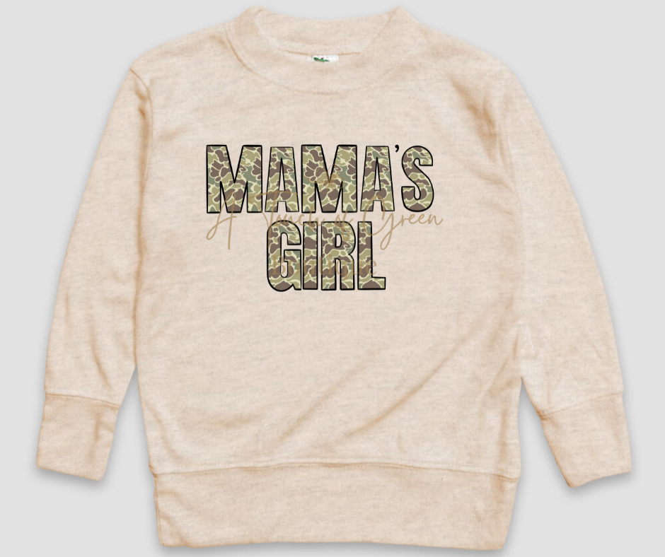 Old School Camo Mama's Girl Sweatshirt