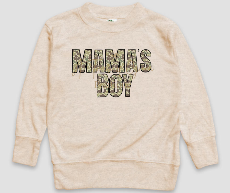 Old School Camo Mama's Boy Sweatshirt