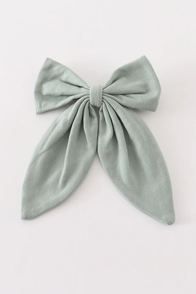 Sage Hair Bow