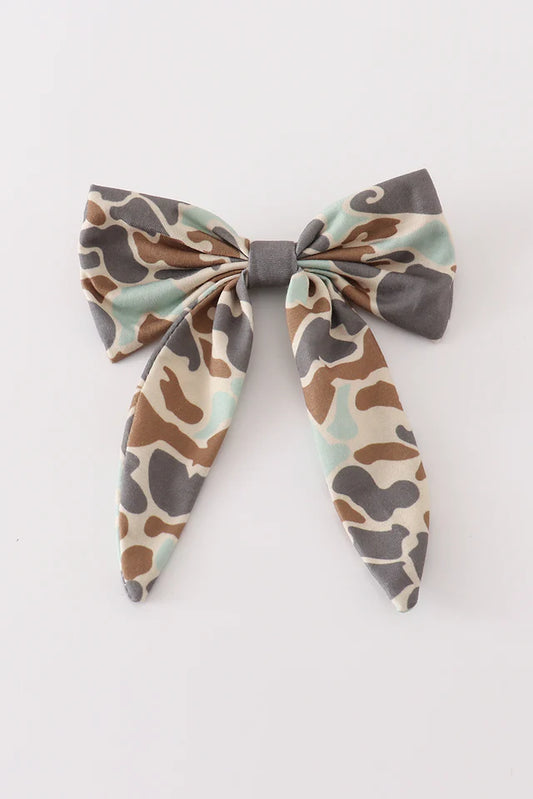 Camouflage One Piece Hair Bows