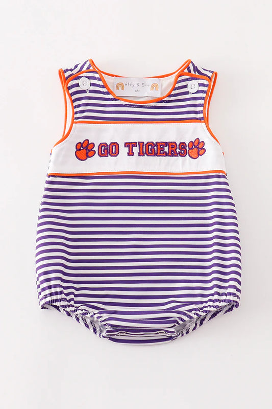 Boys Embroidered Go Tigers Bubble