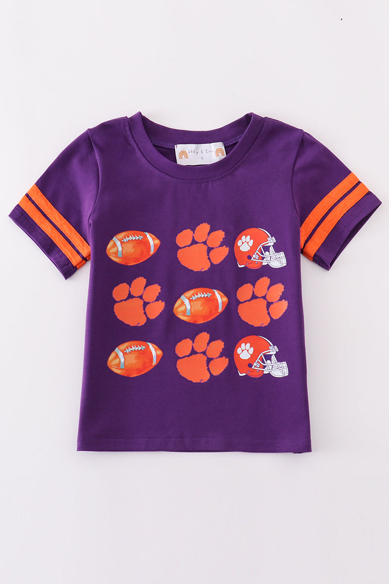 Clemson Tigers Football Stripe Tee
