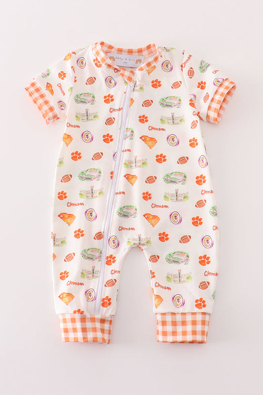 Orange Clemson Tigers Romper