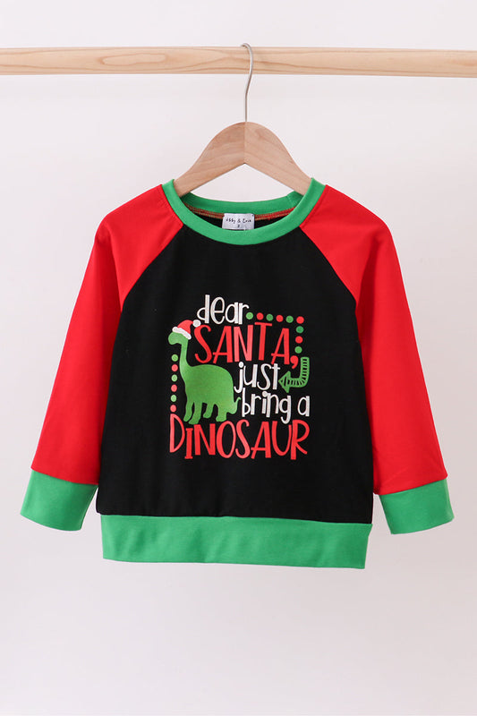 Dear Santa Just Bring a Dino Long Sleeve Top
