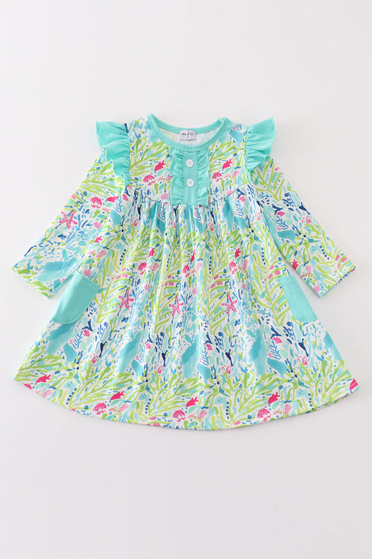 Gils Green Floral Dress