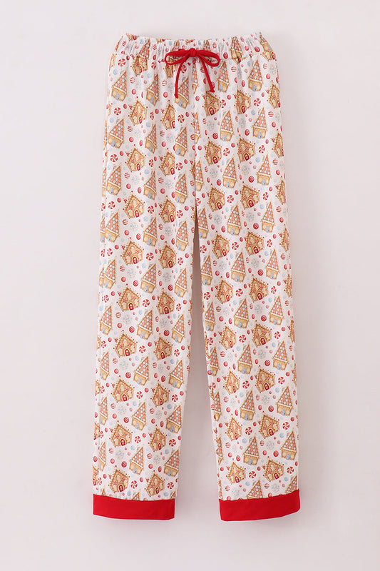 Womens Christmas Gingerbread PJ Pants