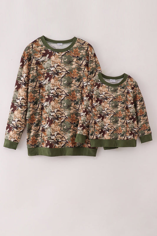 Leaf Camouflage Dad&Me Sweatshirt