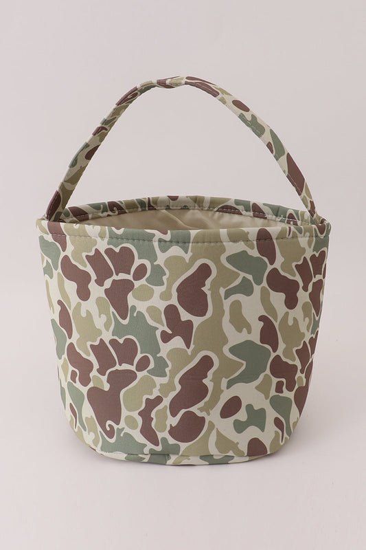 Old School Camo Halloween Basket