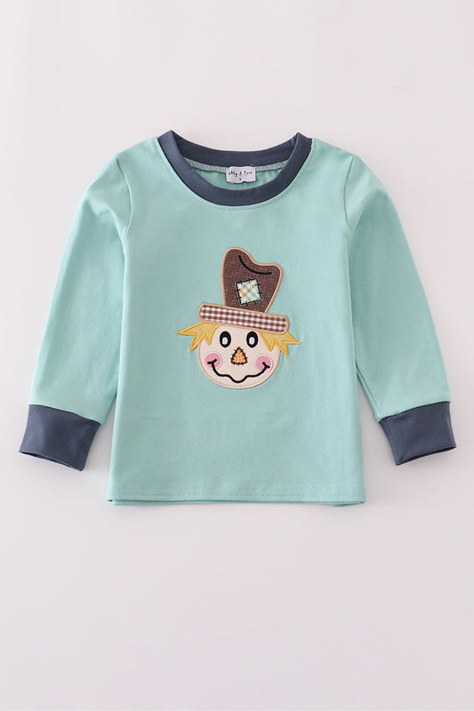 Boys Scarecrow Appliqué Top