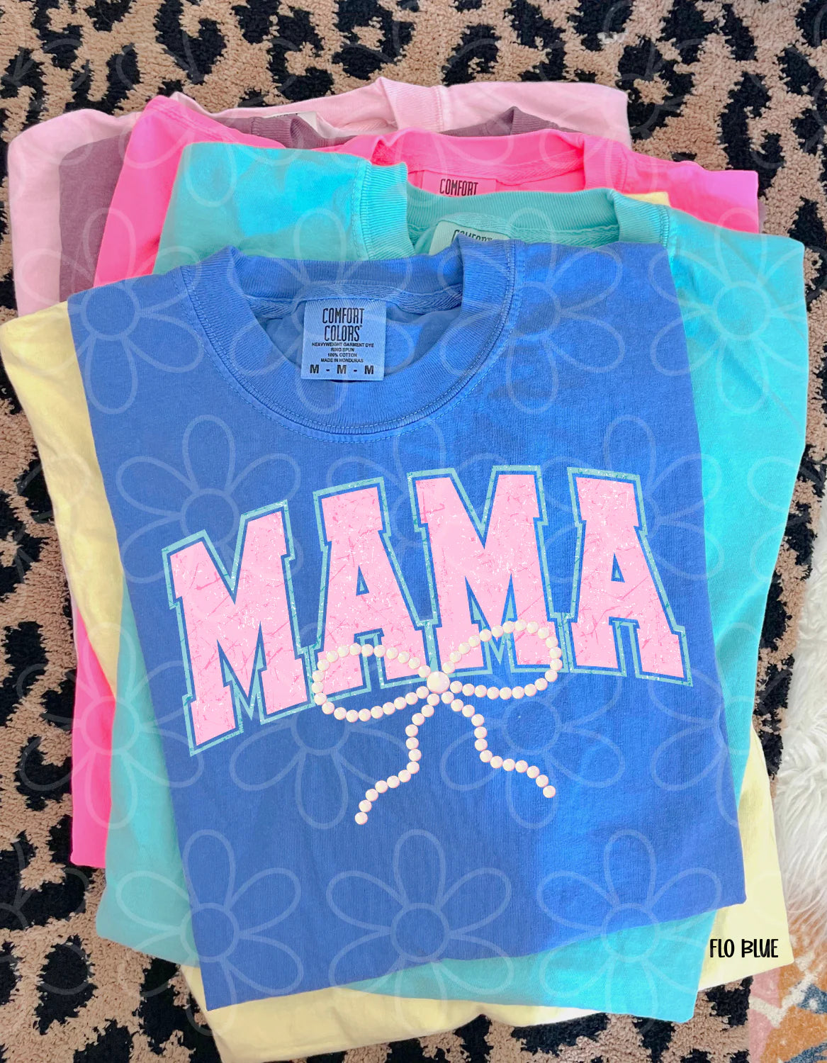 Mama Pearl Bow Comfort Colors Tee