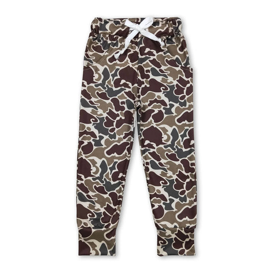 Boys Dark Camo Jogger Pants