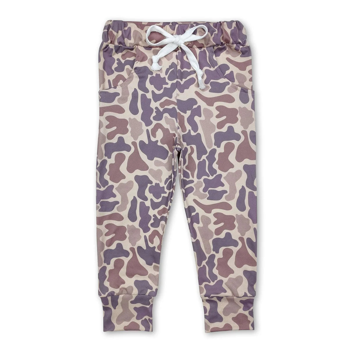 Boys Khaki Camo Jogger Pants