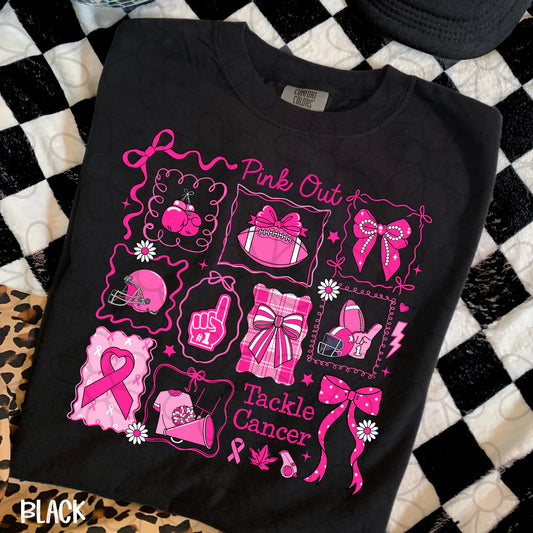 Tackle Cancer Collage Tee