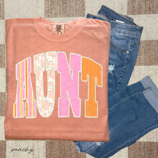 Pink & Orange Aunt Tee/Sweatshirt