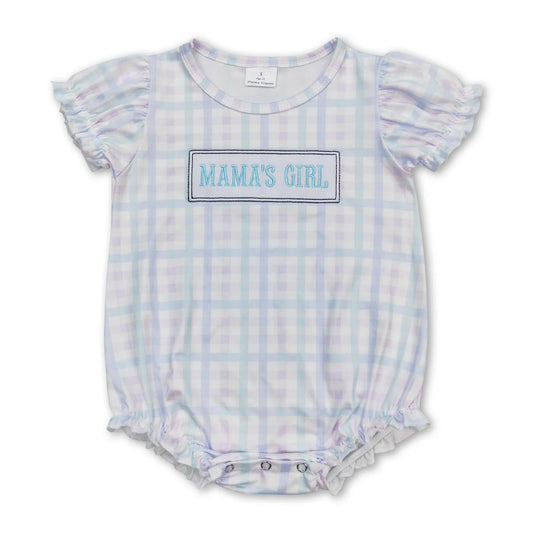 Girls Embroidered Mama's Girl Bubble