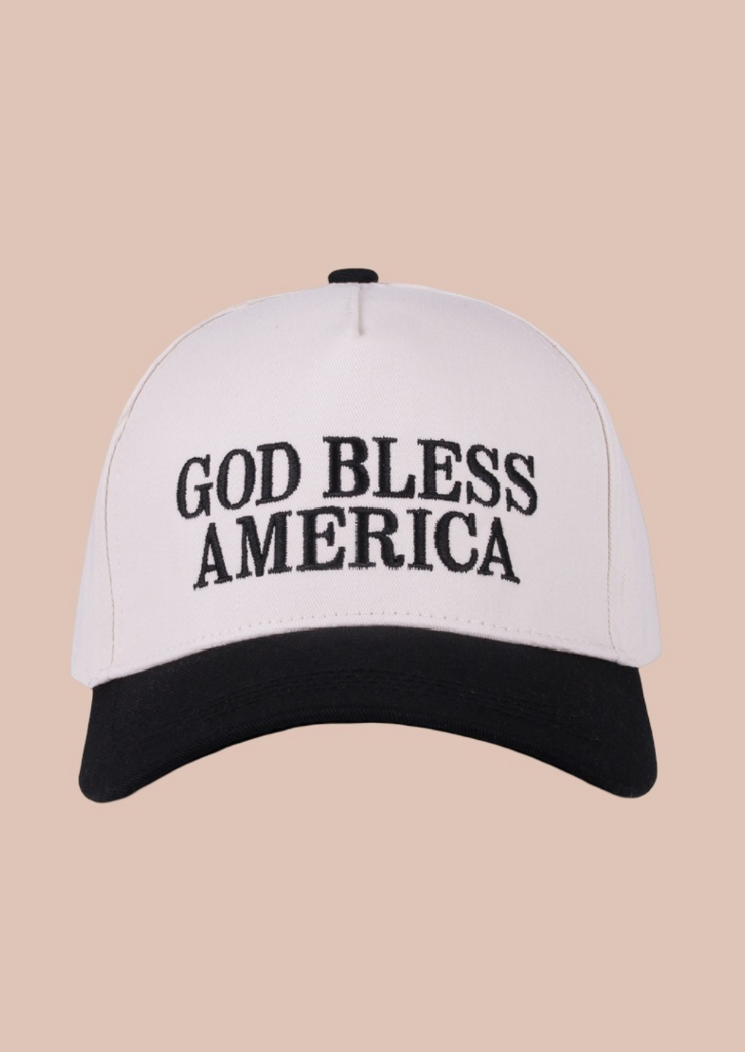 God Bless America Trucker Hat-Black