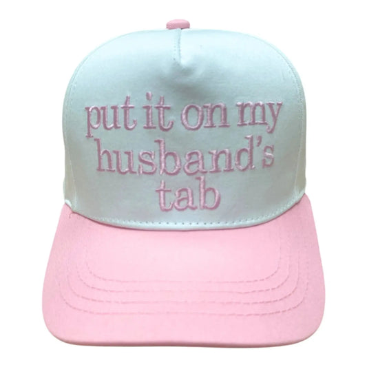 Husbands Tab Pink Trucker Hat