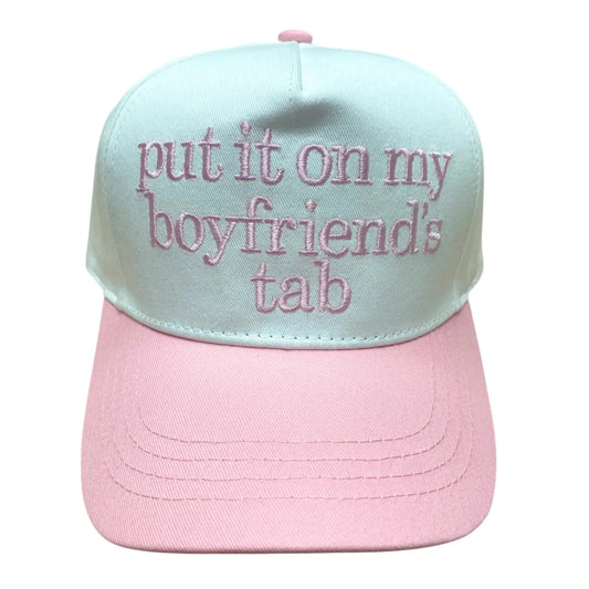 Boyfriends Tab Pink Trucker Hat