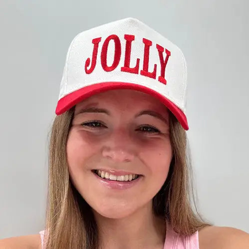 Christmas Red Jolly Trucker Hat