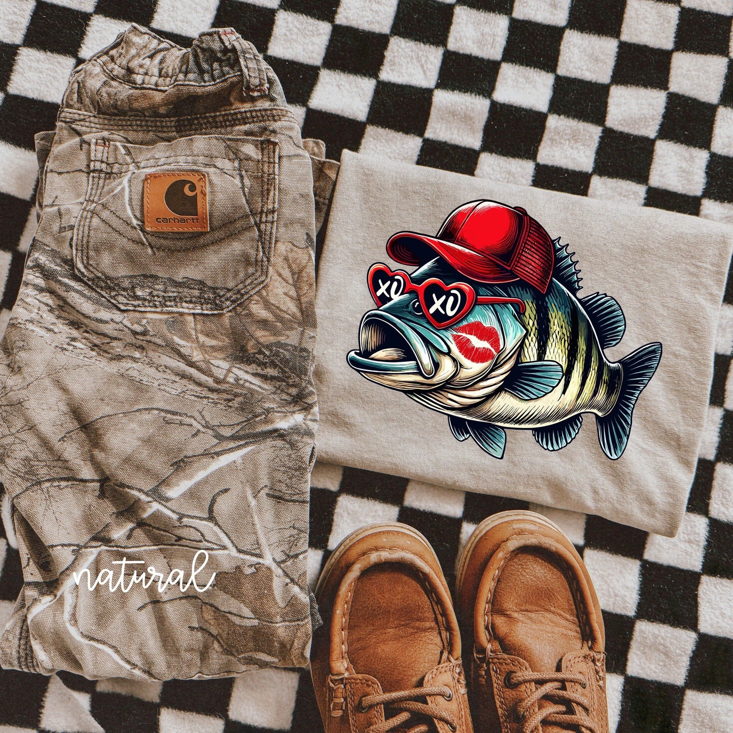 Boys Valentines Day Fish Shirt