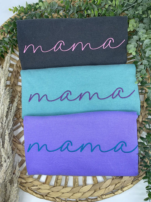 Embroidered MAMA Comfort Colors Tee